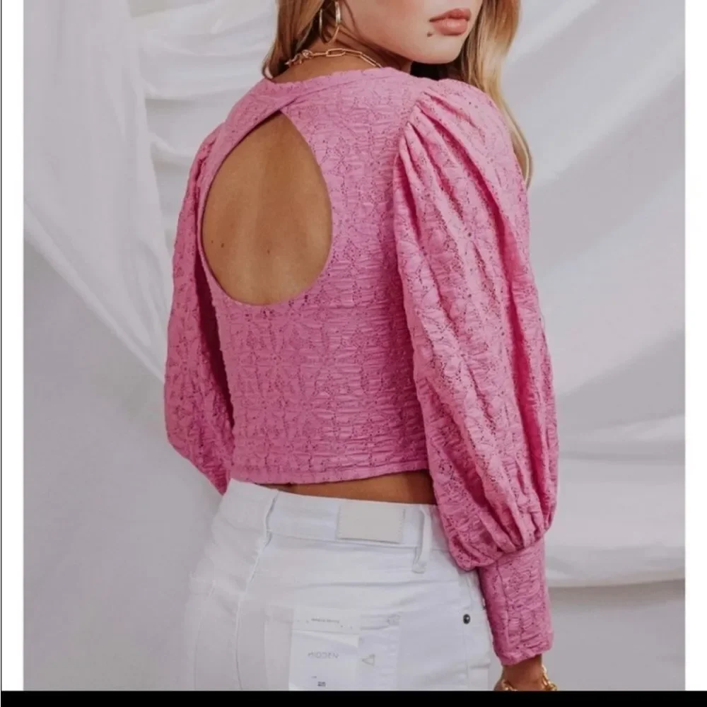 NWOT Free People Tea Time Shirt PINK